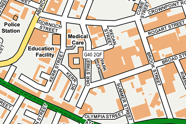 G40 2QF map - OS OpenMap – Local (Ordnance Survey)
