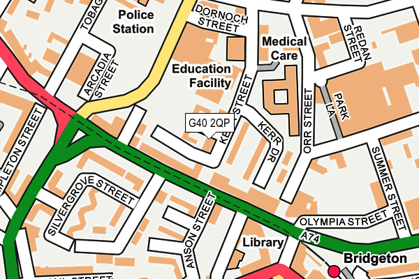 G40 2QP map - OS OpenMap – Local (Ordnance Survey)