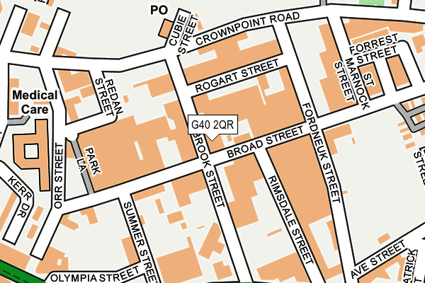 G40 2QR map - OS OpenMap – Local (Ordnance Survey)