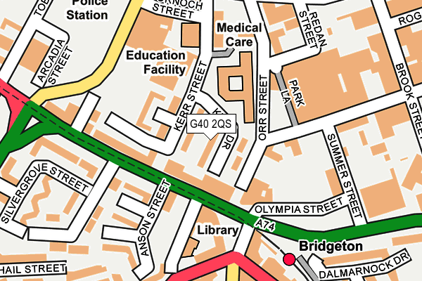 G40 2QS map - OS OpenMap – Local (Ordnance Survey)