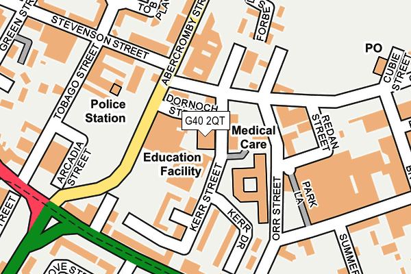 G40 2QT map - OS OpenMap – Local (Ordnance Survey)