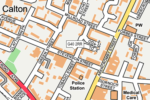 G40 2RR map - OS OpenMap – Local (Ordnance Survey)