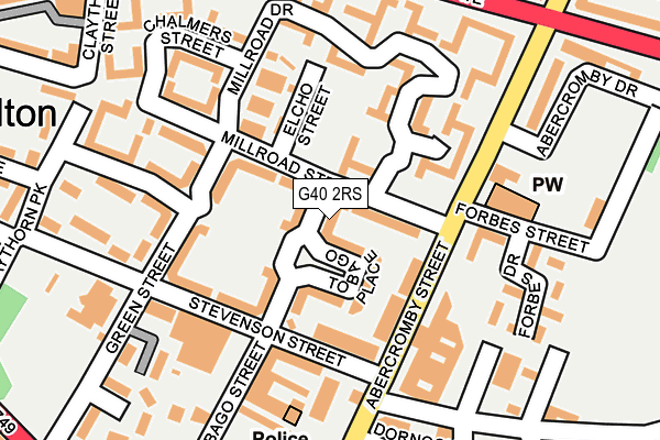 G40 2RS map - OS OpenMap – Local (Ordnance Survey)