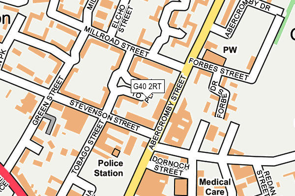 G40 2RT map - OS OpenMap – Local (Ordnance Survey)