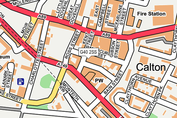 G40 2SS map - OS OpenMap – Local (Ordnance Survey)