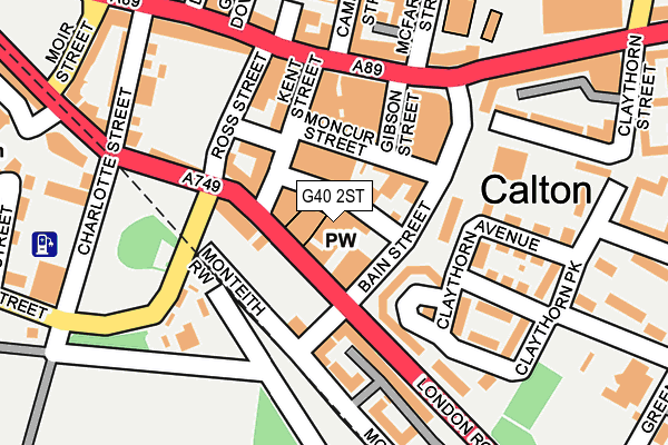 G40 2ST map - OS OpenMap – Local (Ordnance Survey)
