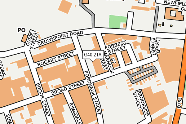 G40 2TA map - OS OpenMap – Local (Ordnance Survey)