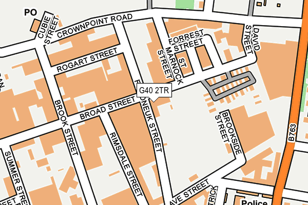 G40 2TR map - OS OpenMap – Local (Ordnance Survey)