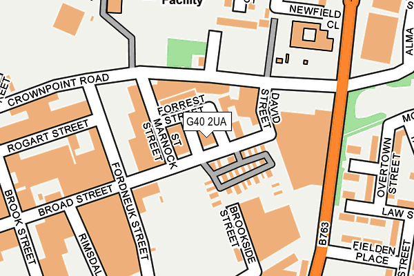 G40 2UA map - OS OpenMap – Local (Ordnance Survey)