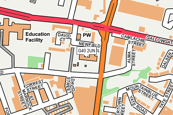 G40 2UN map - OS OpenMap – Local (Ordnance Survey)