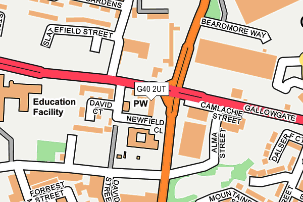 G40 2UT map - OS OpenMap – Local (Ordnance Survey)