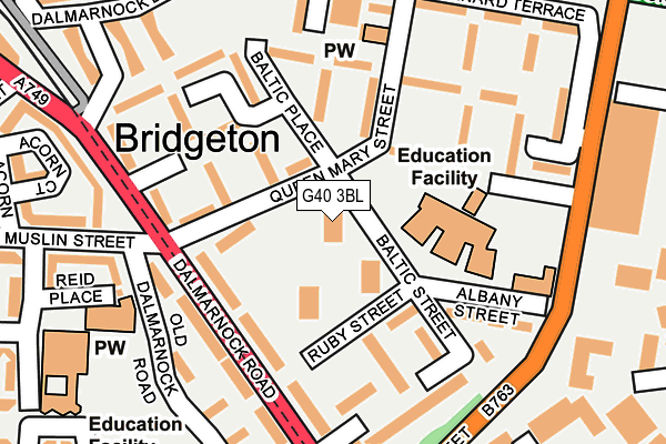 Old Map Of Bridgeton Glasgow G40 3Bl Maps, Stats, And Open Data