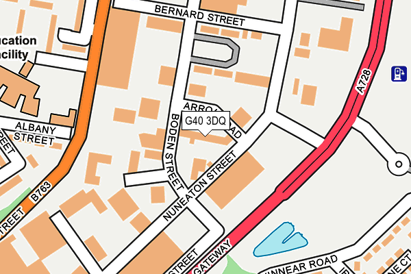 G40 3DQ map - OS OpenMap – Local (Ordnance Survey)