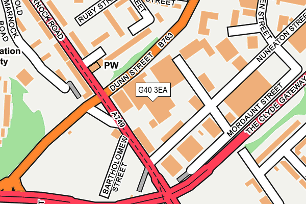 G40 3EA map - OS OpenMap – Local (Ordnance Survey)