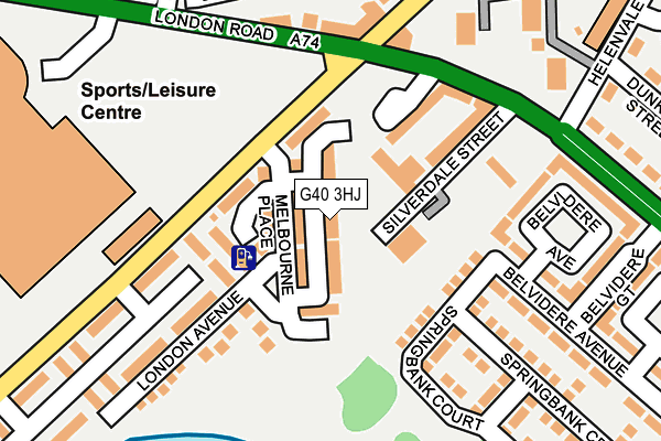 G40 3HJ map - OS OpenMap – Local (Ordnance Survey)