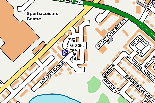 G40 3HL map - OS OpenMap – Local (Ordnance Survey)