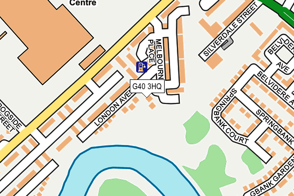 G40 3HQ map - OS OpenMap – Local (Ordnance Survey)