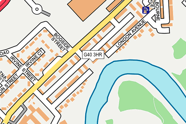 G40 3HR map - OS OpenMap – Local (Ordnance Survey)