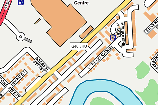 G40 3HU map - OS OpenMap – Local (Ordnance Survey)