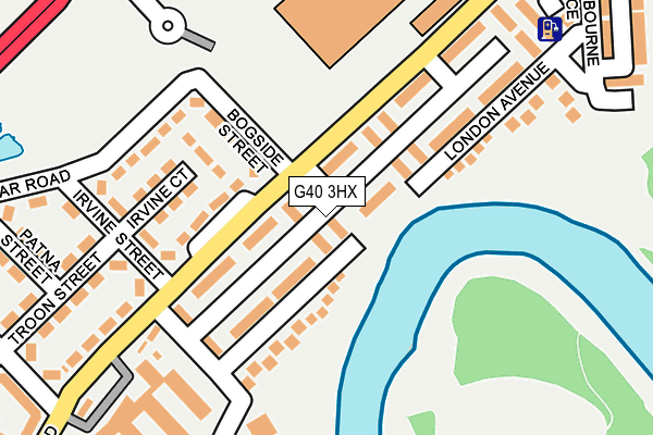 G40 3HX map - OS OpenMap – Local (Ordnance Survey)