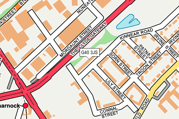 G40 3JS map - OS OpenMap – Local (Ordnance Survey)