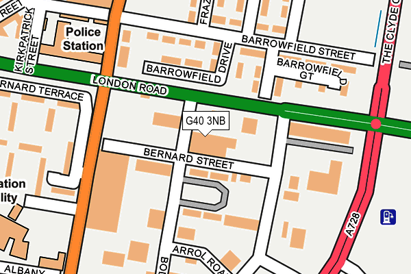 G40 3NB map - OS OpenMap – Local (Ordnance Survey)