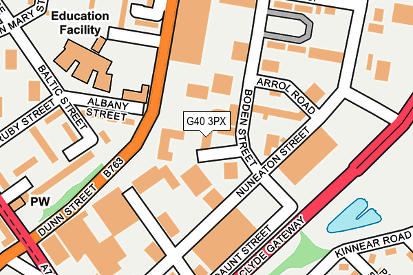 G40 3PX map - OS OpenMap – Local (Ordnance Survey)