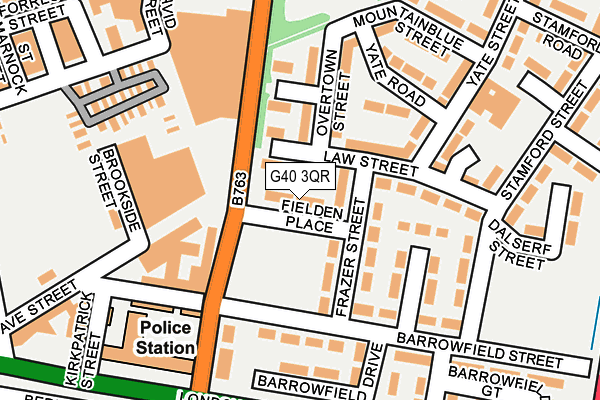G40 3QR map - OS OpenMap – Local (Ordnance Survey)