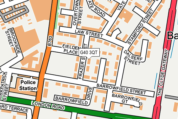 G40 3QT map - OS OpenMap – Local (Ordnance Survey)