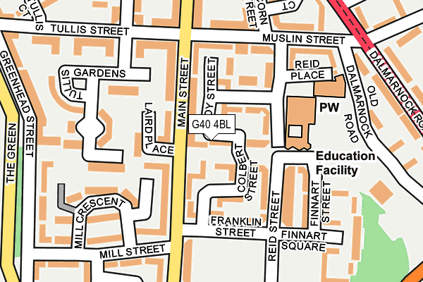 G40 4BL map - OS OpenMap – Local (Ordnance Survey)