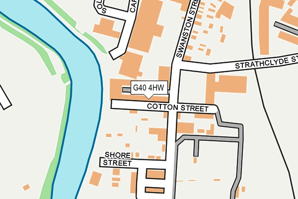 G40 4HW map - OS OpenMap – Local (Ordnance Survey)
