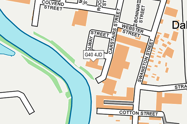 G40 4JD map - OS OpenMap – Local (Ordnance Survey)