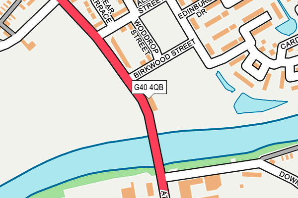 G40 4QB map - OS OpenMap – Local (Ordnance Survey)