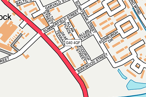 G40 4QF map - OS OpenMap – Local (Ordnance Survey)