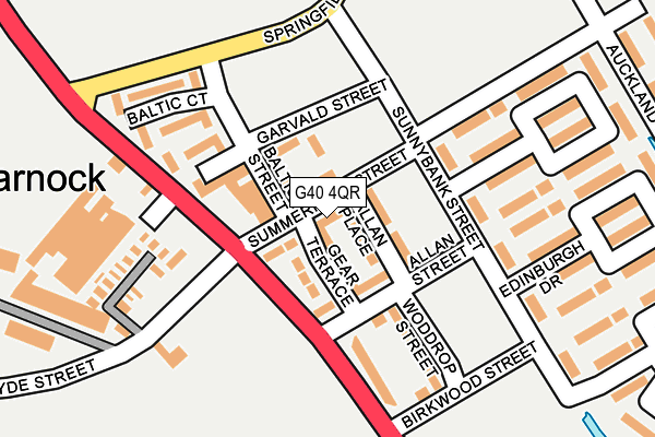 G40 4QR map - OS OpenMap – Local (Ordnance Survey)