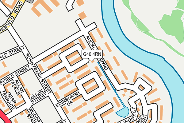 G40 4RN map - OS OpenMap – Local (Ordnance Survey)
