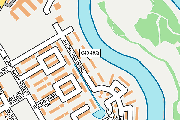 G40 4RQ map - OS OpenMap – Local (Ordnance Survey)