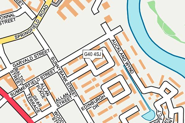 G40 4SJ map - OS OpenMap – Local (Ordnance Survey)