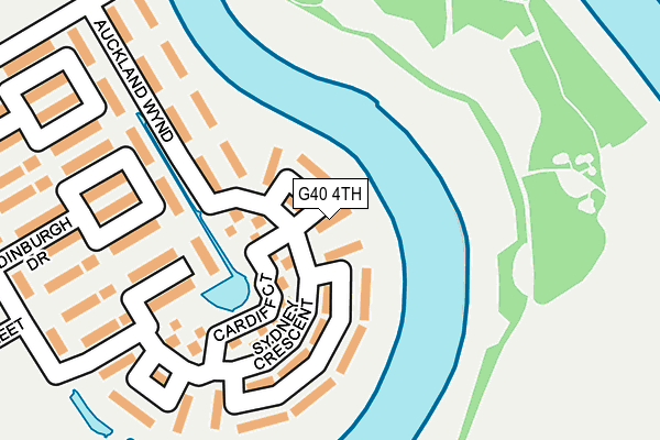 G40 4TH map - OS OpenMap – Local (Ordnance Survey)