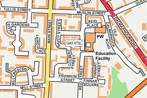 G40 4TN map - OS OpenMap – Local (Ordnance Survey)