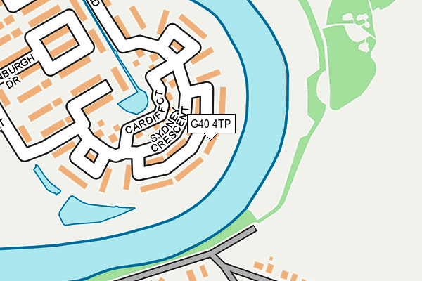 G40 4TP map - OS OpenMap – Local (Ordnance Survey)