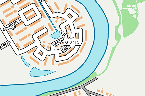 G40 4TQ map - OS OpenMap – Local (Ordnance Survey)