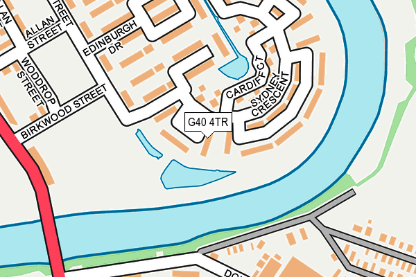 G40 4TR map - OS OpenMap – Local (Ordnance Survey)