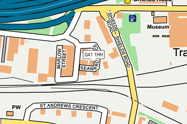 G41 1HH map - OS OpenMap – Local (Ordnance Survey)