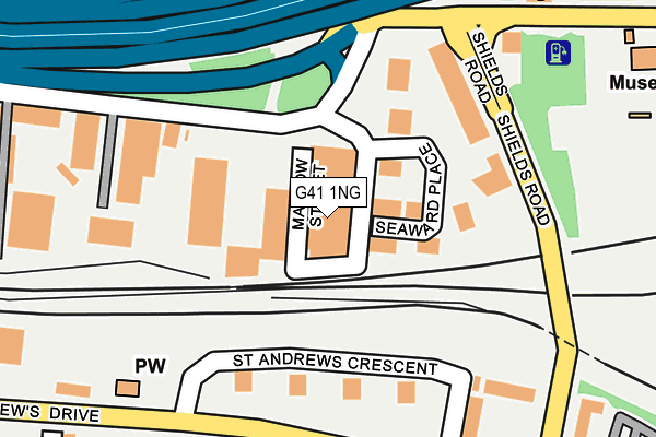 G41 1NG map - OS OpenMap – Local (Ordnance Survey)