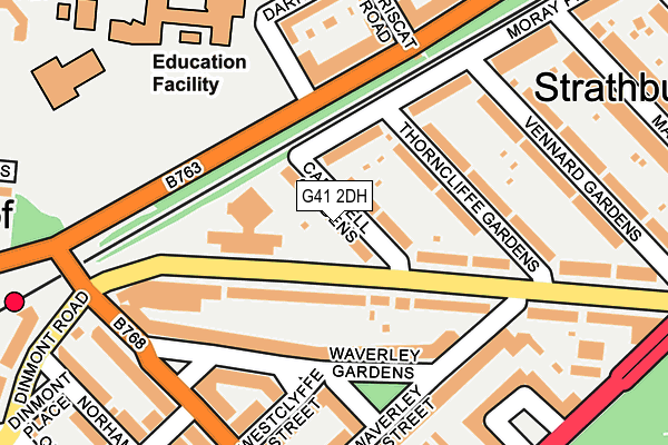 G41 2DH map - OS OpenMap – Local (Ordnance Survey)