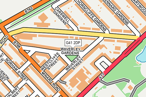 G41 2DP map - OS OpenMap – Local (Ordnance Survey)