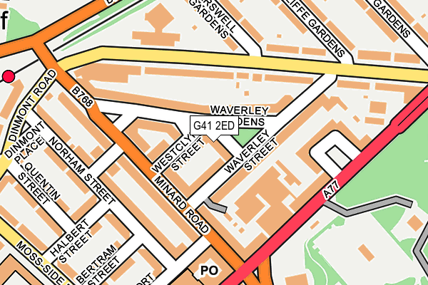 G41 2ED map - OS OpenMap – Local (Ordnance Survey)
