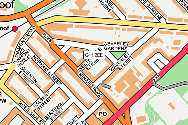 G41 2EE map - OS OpenMap – Local (Ordnance Survey)