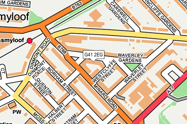 G41 2EG map - OS OpenMap – Local (Ordnance Survey)